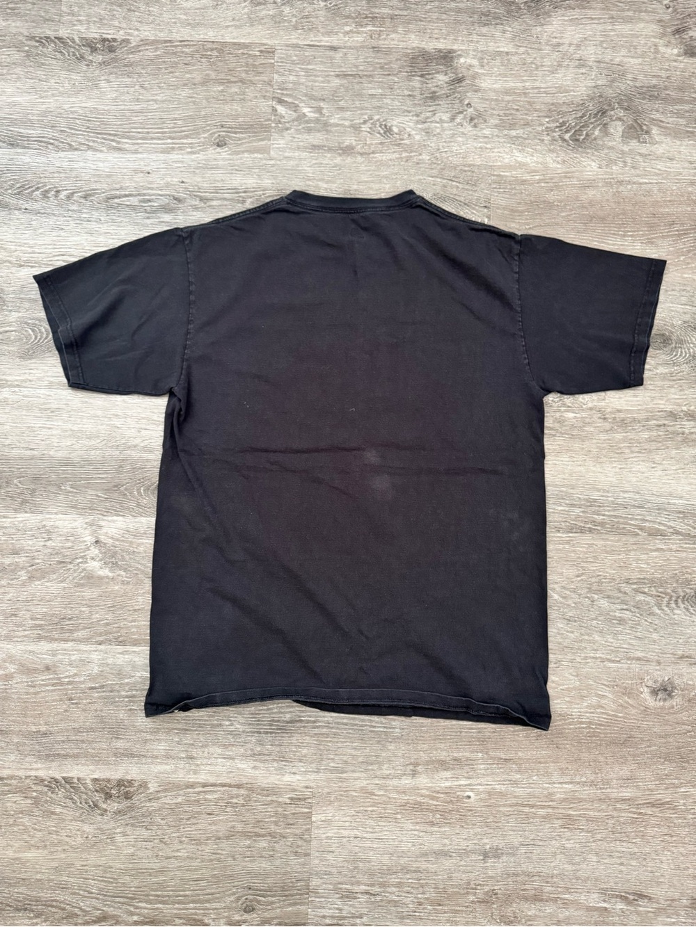 Majestic Black Tee with Red, White and Blue Logo - Picture 4 of 4